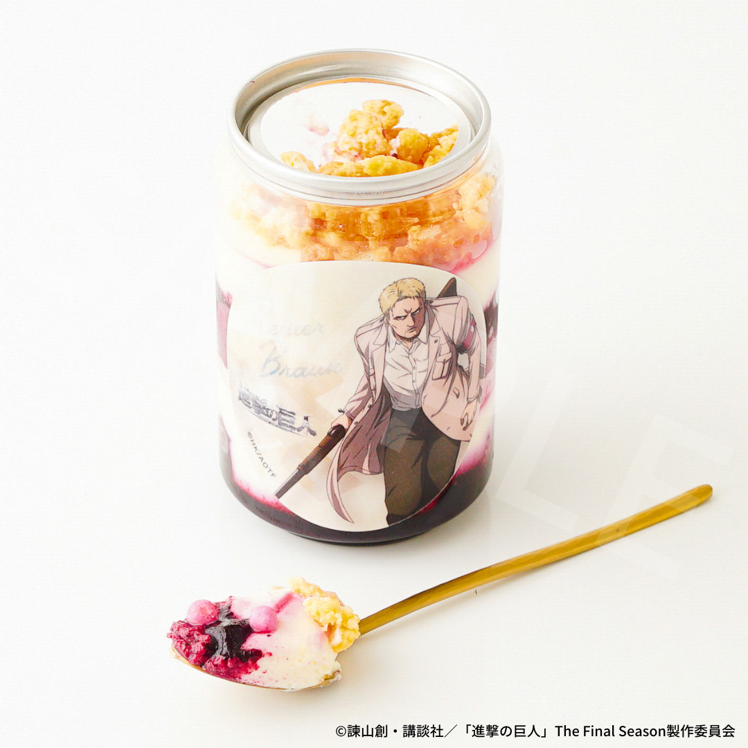 TVアニメ『進撃の巨人』ケーキ缶（ヒストリア・ライナー）【限定スタンド缶バッジ付】 3