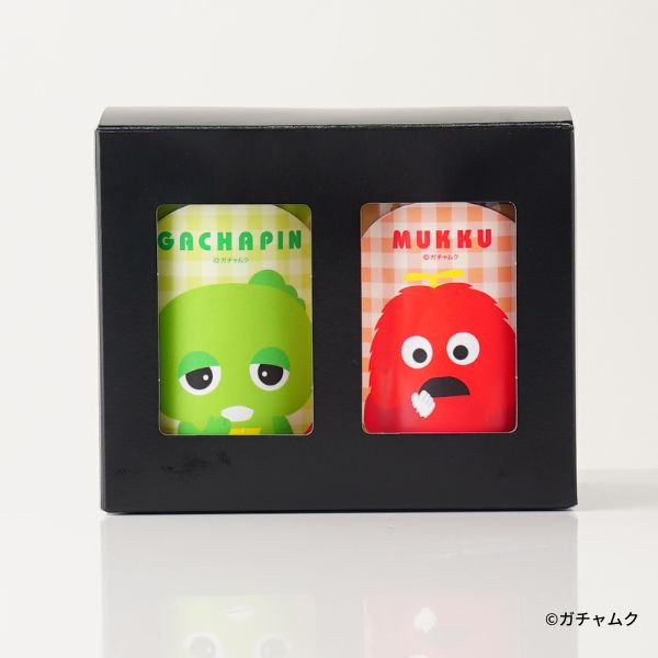「ガチャピン・ムック」 ケーキ缶２本セット【アクリルキーホルダー付き】 6