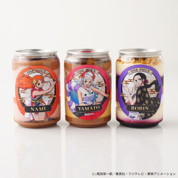 『ワンピース』ナミ・ロビン・ヤマト ケーキ缶