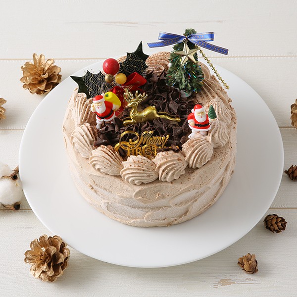 【都内の人気店・パティスリーラヴィアンレーヴ】クリスマスチョコレートケーキ 5号 15cm 