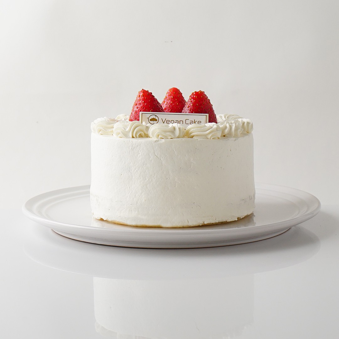 ヴィーガン グルテンフリー ショートケーキ いちご 4号 ヴィーガンスイーツ ヴィーガンケーキ 松竹圓 Cake Jp