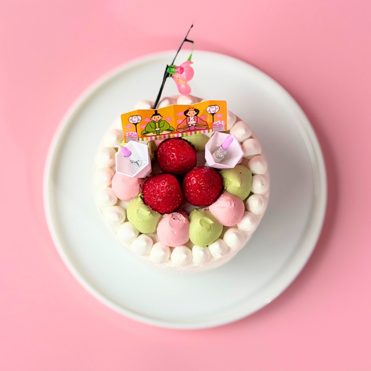 いちごのひなケーキ 2026ひな祭り