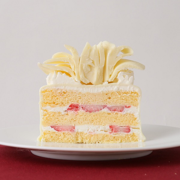 【Cake.jp限定】パティシエ自慢の白いバラのケーキ フルールドネージュブラン 3号 クリスマス2022 5