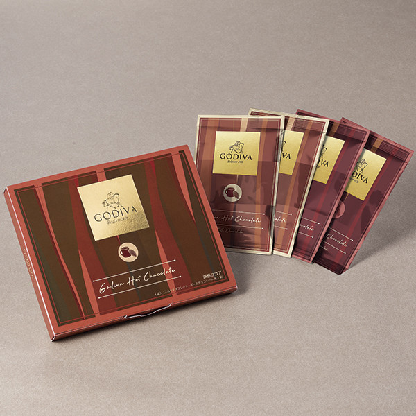 【GODIVA】【オンラインショップ限定】ゴディバ ホットチョコレート (ミルクチョコレート/ダークチョコレート 各2袋) 母の日のギフト・プレゼント2025