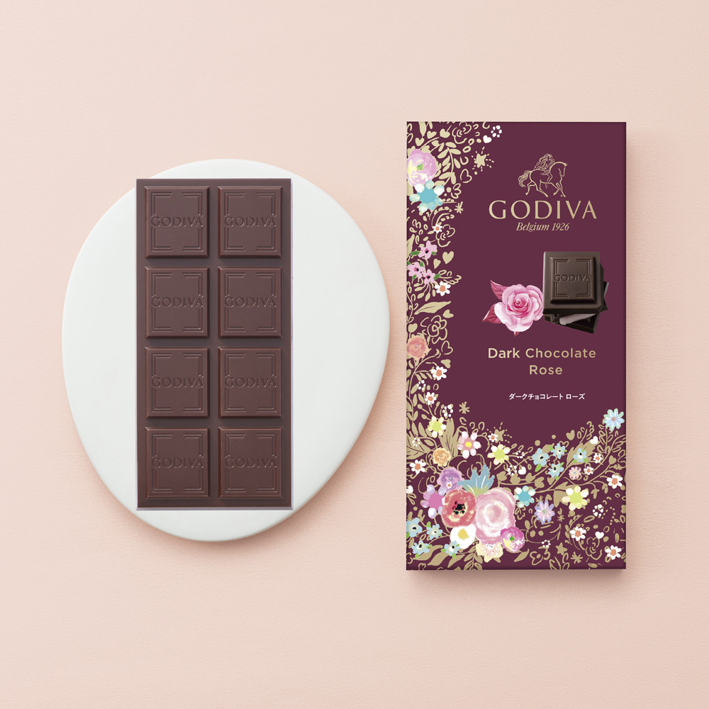 【GODIVA】ブーケ ド ゴディバ タブレット ダークチョコレート ローズ​