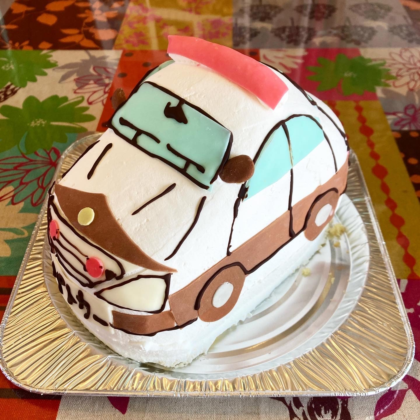3Dパトカー立体型ケーキ 5号 乗り物ケーキ