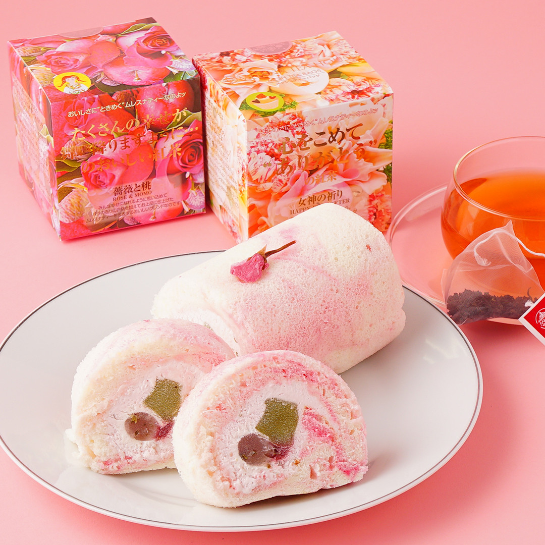 桜ロールと紅茶のセット 