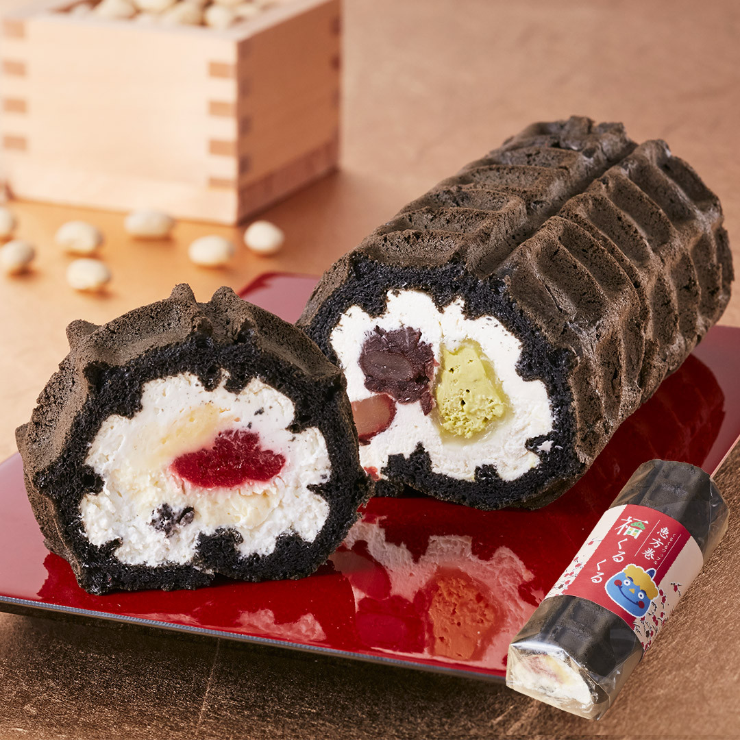【送料無料】【ワッフル・ケーキの店R.L（エール・エル）】くるくるワッフル 恵方巻福くるくる 2本セット 
