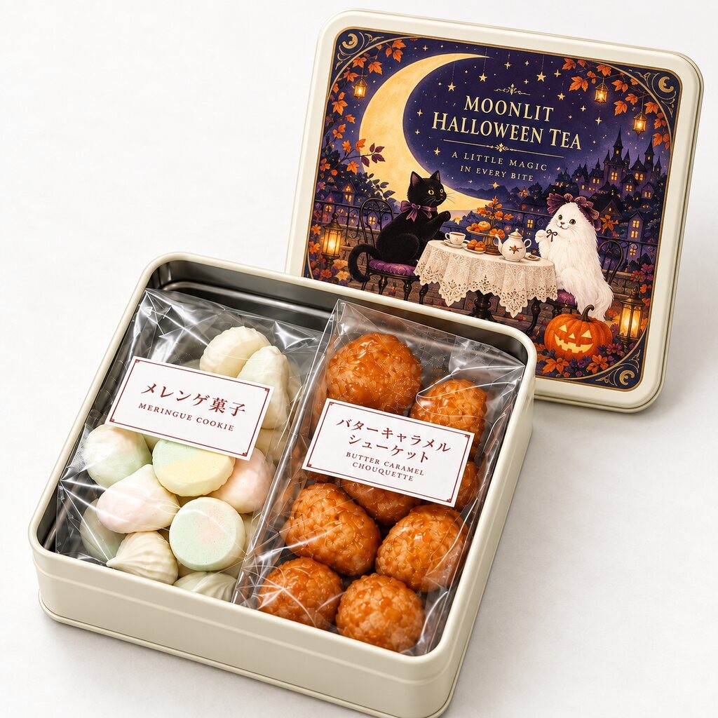 MOONLIT HALLOWEEN TEA �Ă��َq�ʁi�o�^�[�L���������V���[�P�b�g�E�������Q�N�b�L�[�j