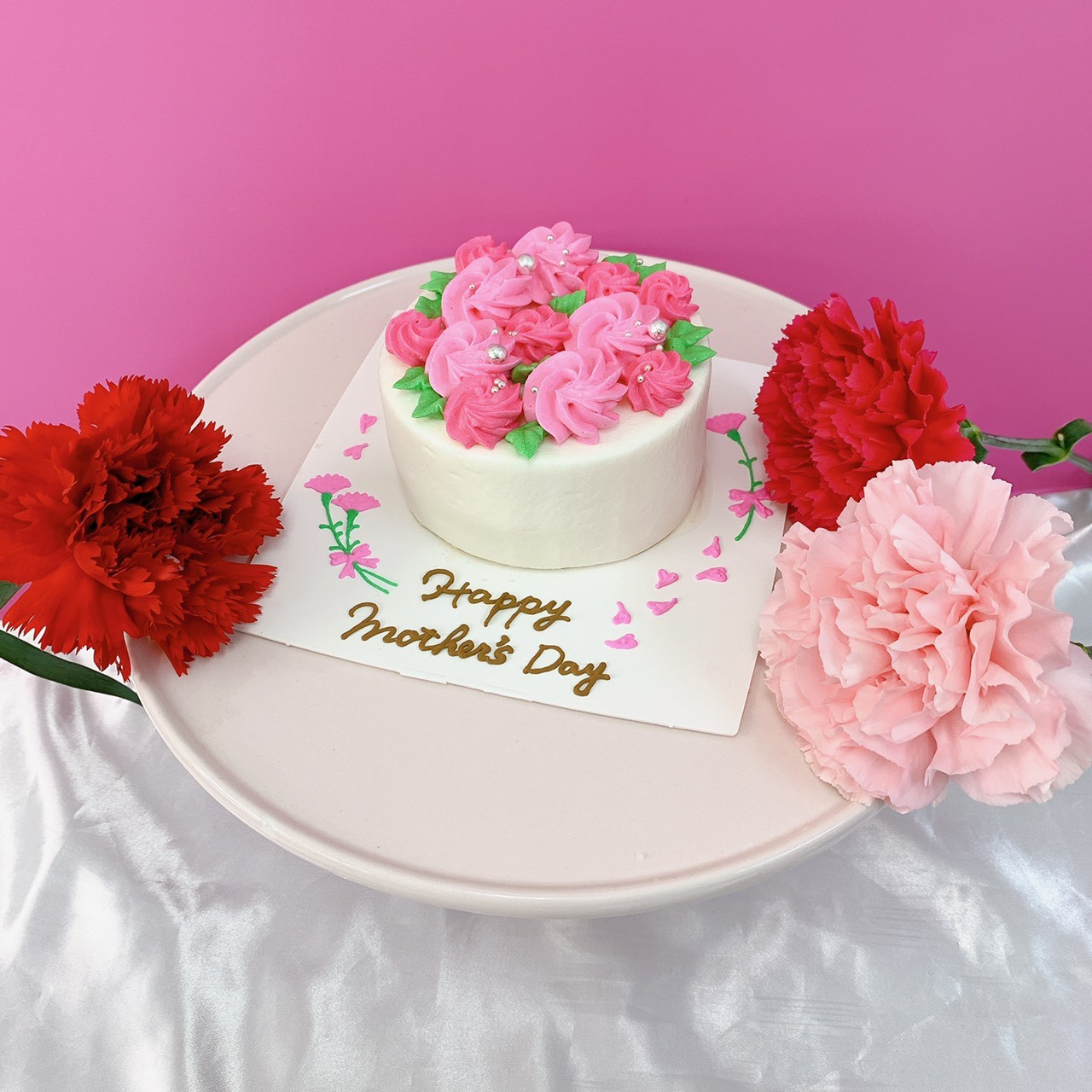 母の日ケーキ【ピンク】 母の日2024