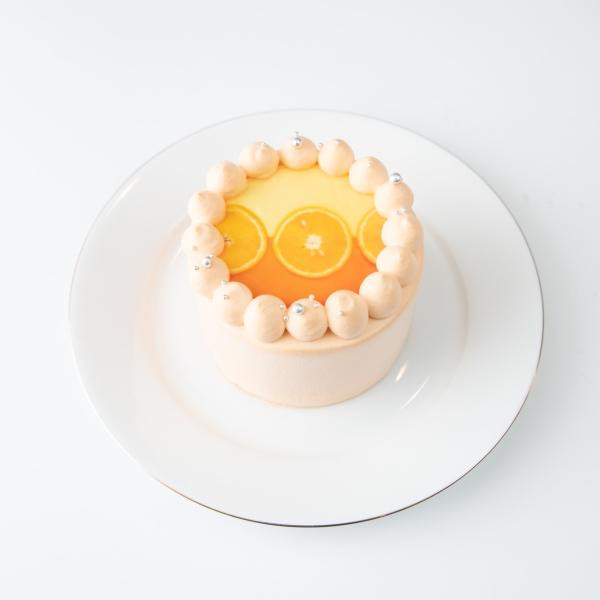 パステルカラー写真ケーキ♪選べる8色 誕生日ケーキや記念日などのお祝いに♪（プリントケーキ、バースデーケーキ） 3号 9cm 5