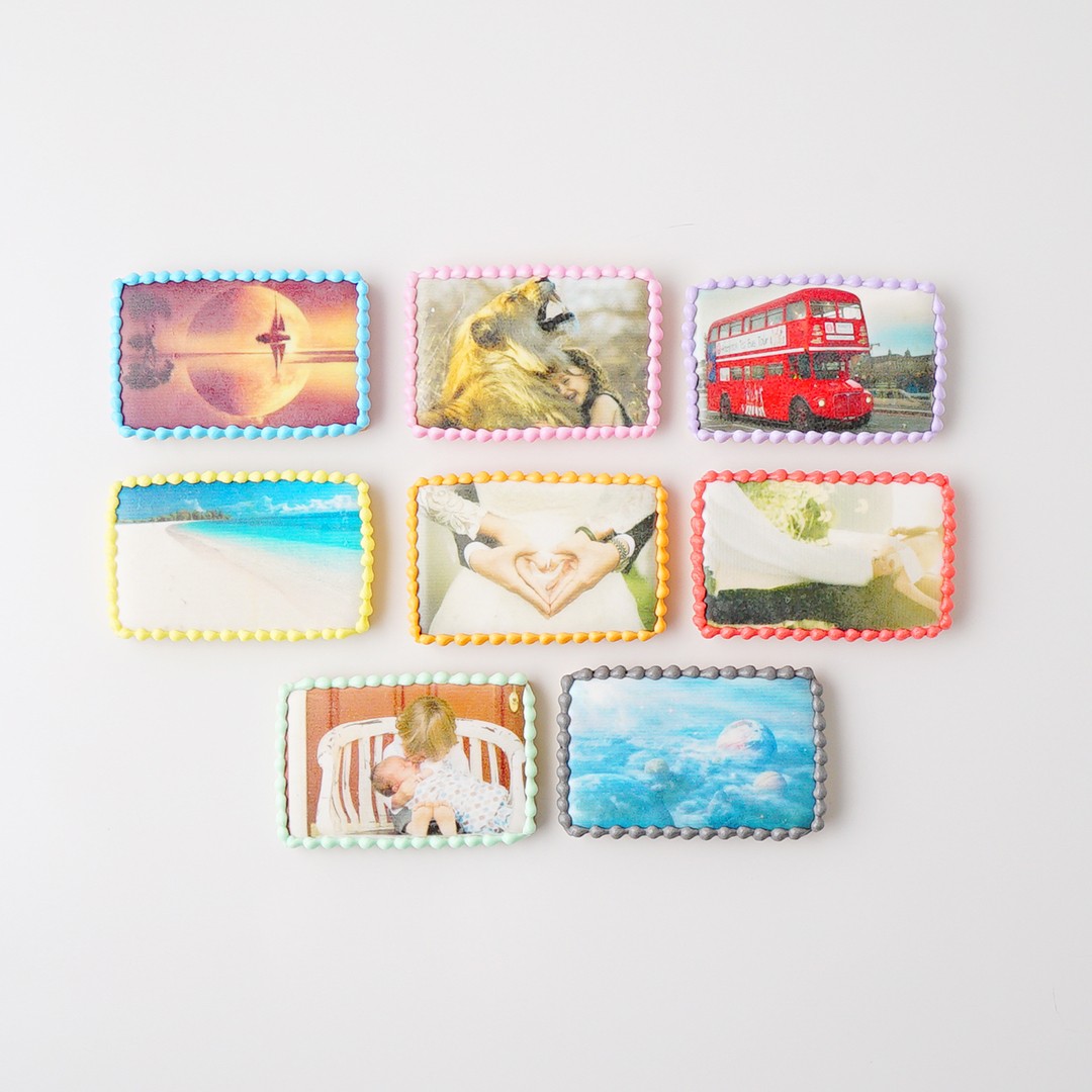 選べる8色 プリントクッキー（写真クッキー） 2枚（Rstyle） | Cake.jp