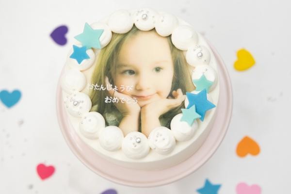 選べる8色♪写真ケーキ 誕生日ケーキや記念日などのお祝いに♪（プリントケーキ、バースデーケーキ） 3号 9cm 2