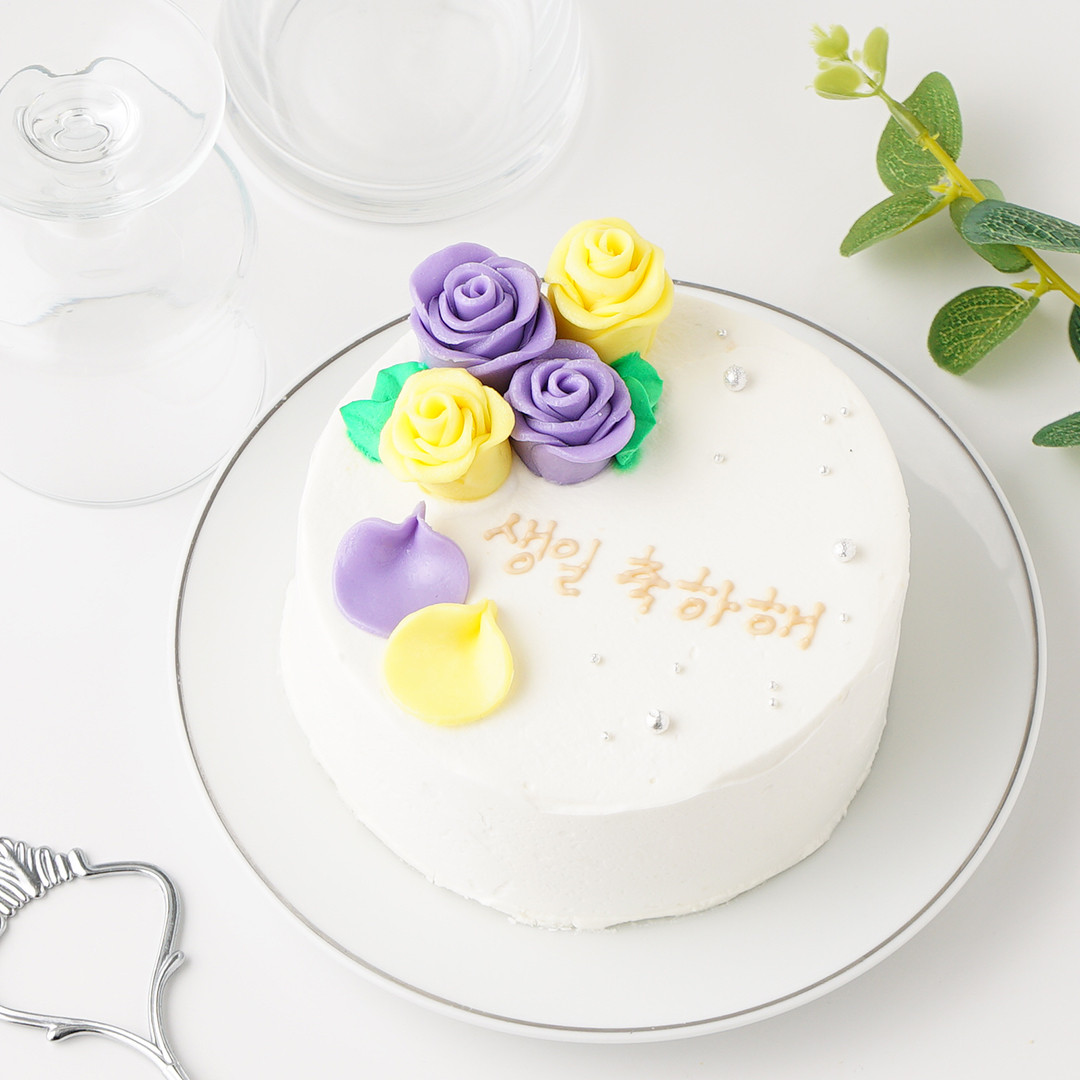 選べる2色の薔薇ケーキ♪　センイルケーキ　4号 10