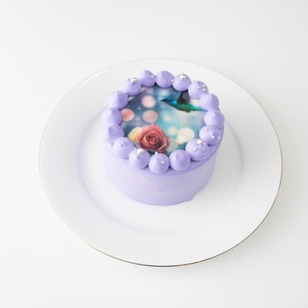 パステルカラー写真ケーキ♪選べる8色 誕生日ケーキや記念日などのお祝いに♪（プリントケーキ、バースデーケーキ） 3号 9cm 8