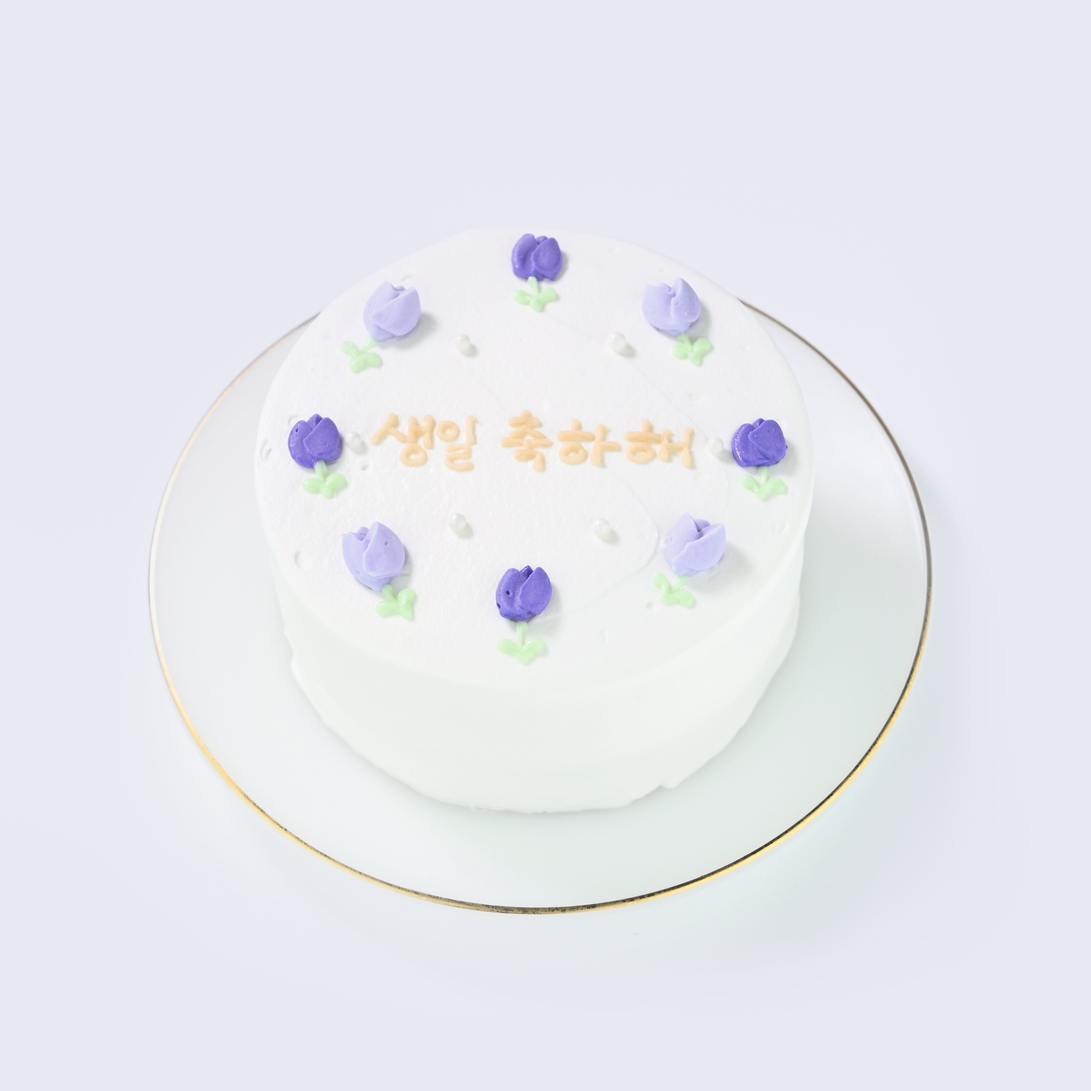 フラワーケーキ(花の色2色まで) センイルケーキ♪ 4号 8