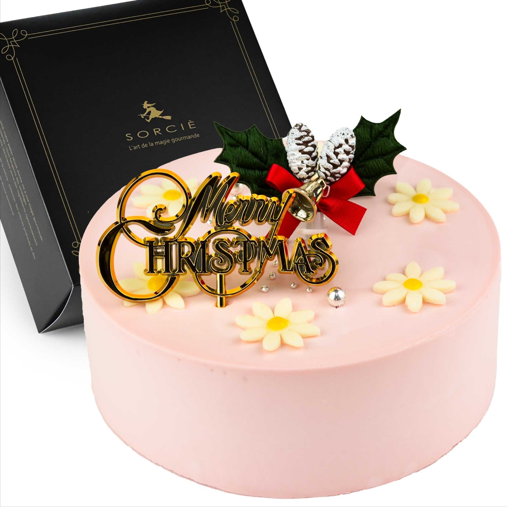 クリスマスケーキ センイルケーキ ピンク 4号 直径約13.5cm（2～4名様）天然色素使用 推し活 クリスマス2026