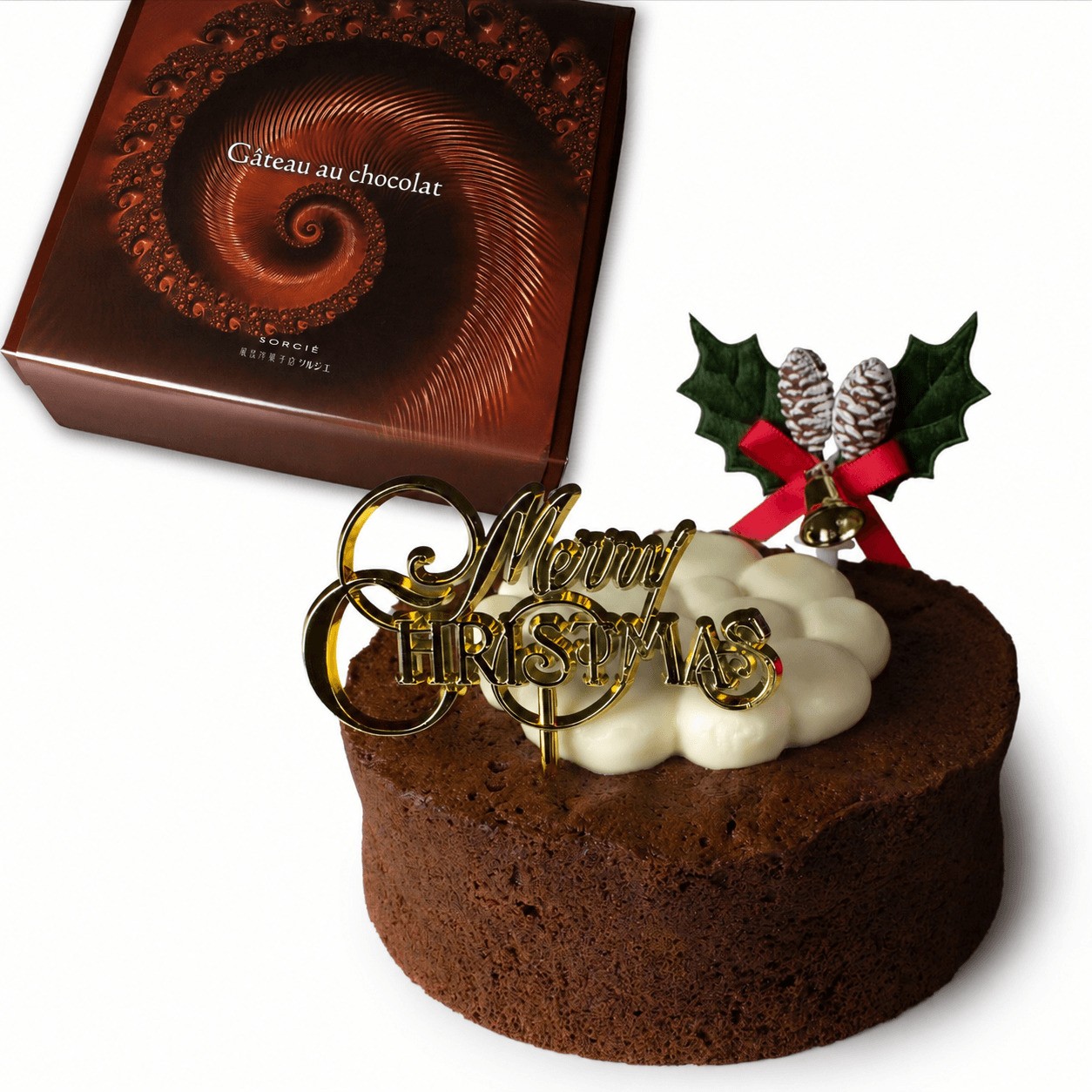 クリスマスケーキ ガトーショコラクラシック 4号 直径約12cm（2～4名様）チョコレートケーキ クリスマス2026