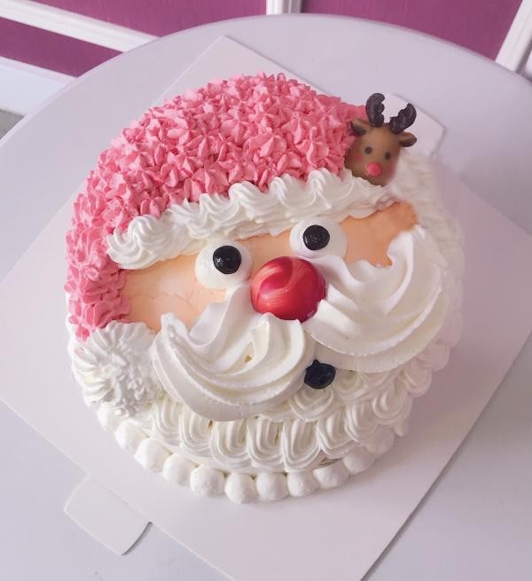 クリスマスケーキ21数量限定 サンタフェイス 5号 15cm クリスマス21 生カップケーキのお店 プティル Cake Jp