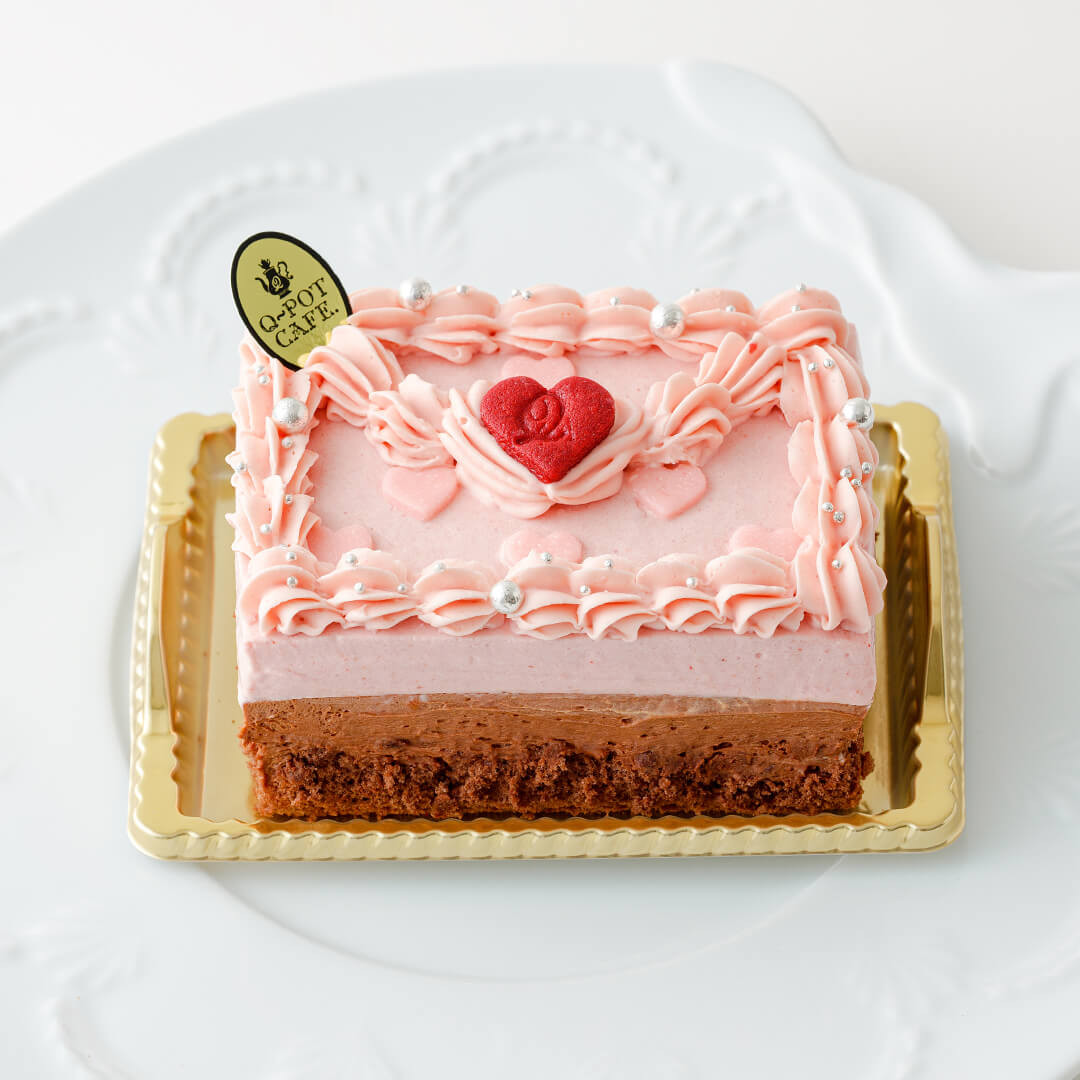 【Q-pot CAFE.】Cake.jp限定/Love Heart Letter Cake (7.5cm×11cm※2～3名様) 6