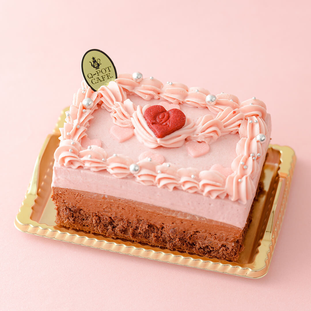 【Q-pot CAFE.】Cake.jp限定/Love Heart Letter Cake (7.5cm×11cm※2～3名様) 1