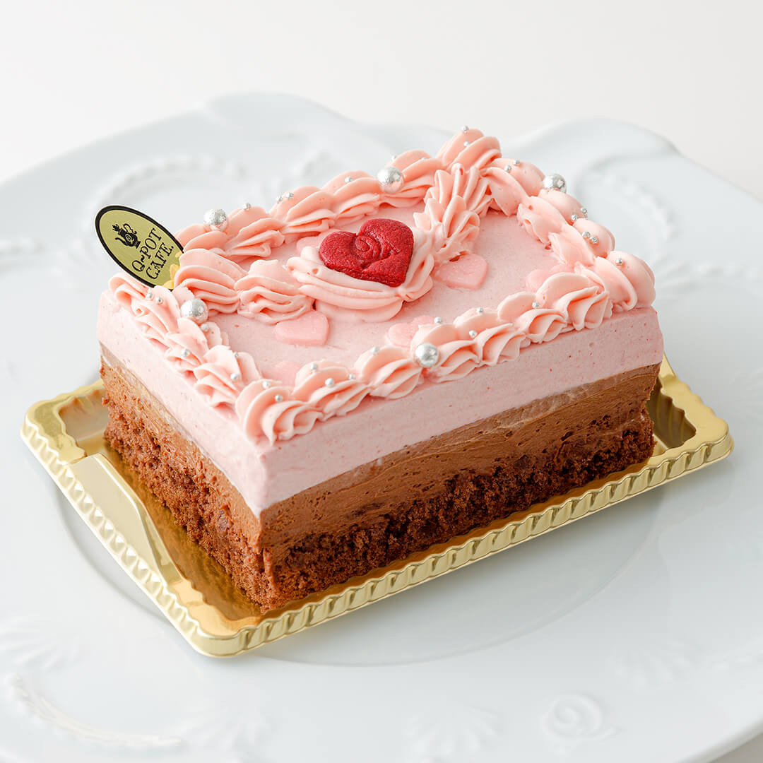 【Q-pot CAFE.】Cake.jp限定/Love Heart Letter Cake (7.5cm×11cm※2～3名様) 9