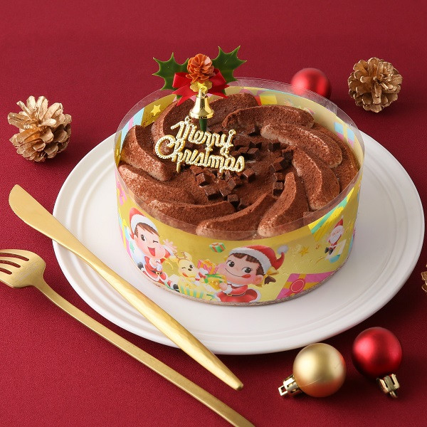 【不二家】糖質オフ クリスマスチョコ生ケーキ 5号 14.5cm