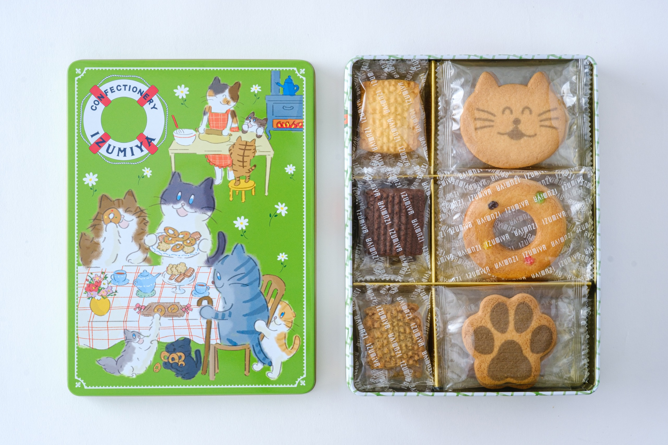 ねこ缶 365日クッキーがつづる幸せ お歳暮冬ギフト22 泉屋東京店 Cake Jp