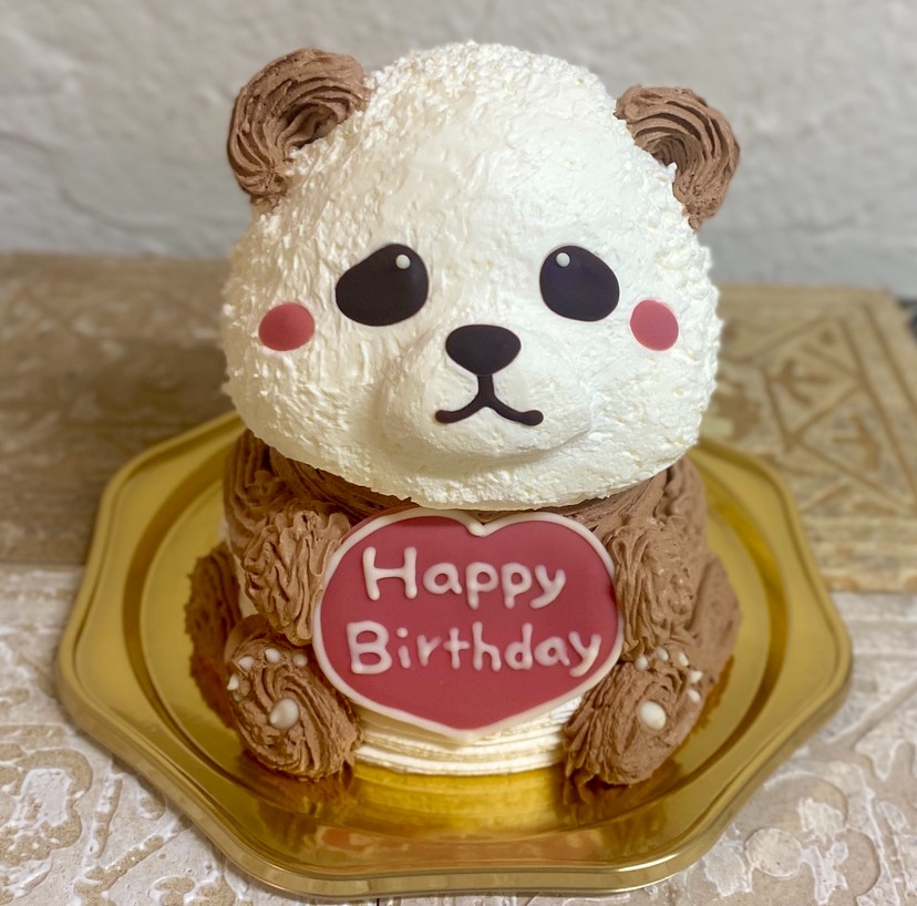 パンダの立体ケーキ ぱんだ  誕生日 動物 ケーキ クリスマス
