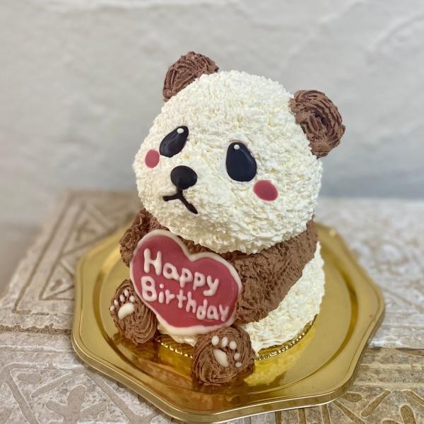 パンダの立体ケーキ ぱんだ ホイップガナッシュクリーム 動物ケーキ（Tipitinats Cakes） | Cake.jp