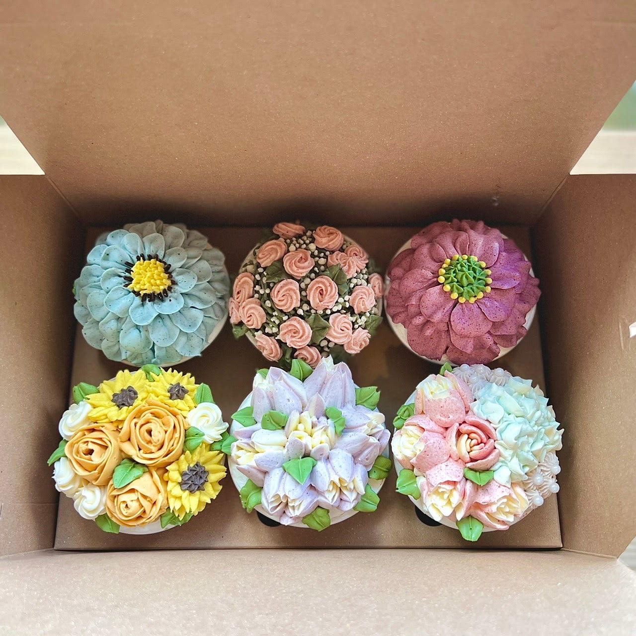 cupcake flowers box【6cup set box】/カップケーキ6個セット 2