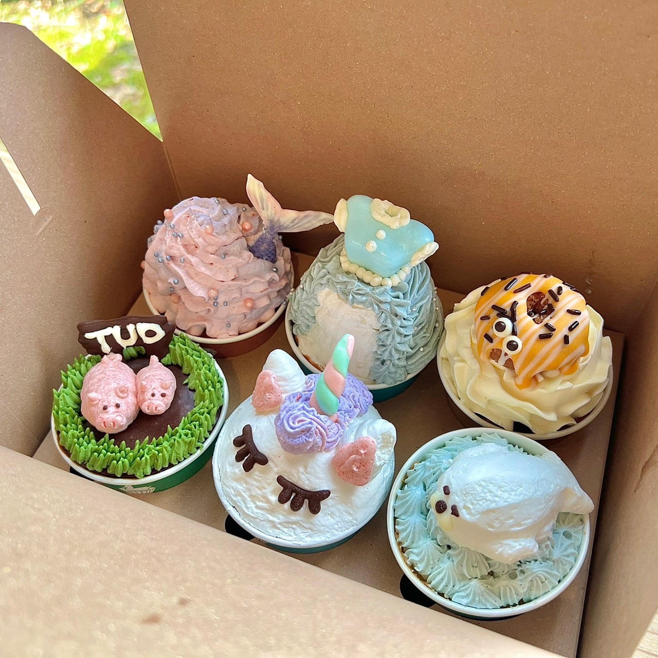 Cupcake 王道可愛いbox 6cup Set Box カップケーキ 6個セット The Ugly Duckling Cake Jp
