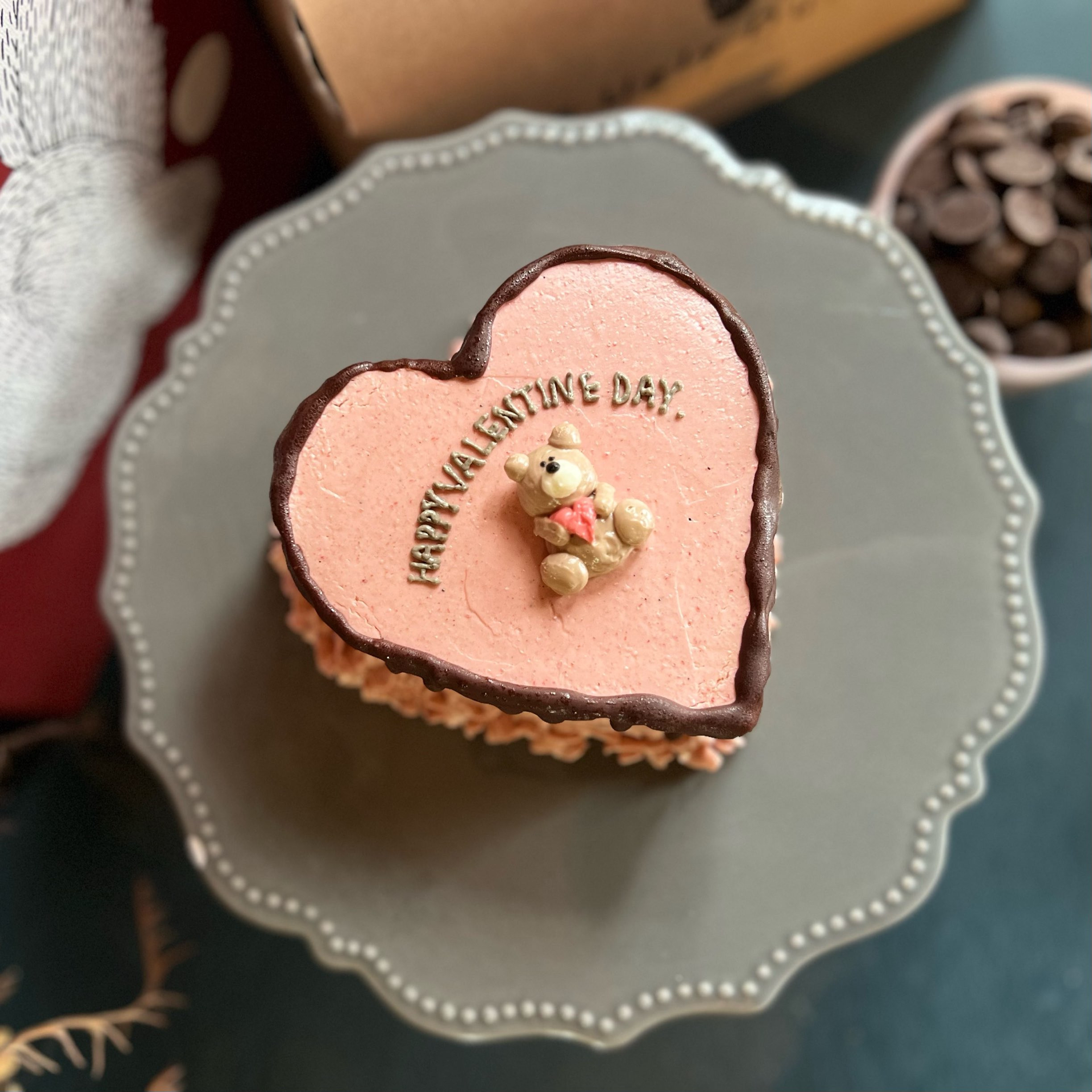 Valentine love bear cake / 3.5号サイズ 