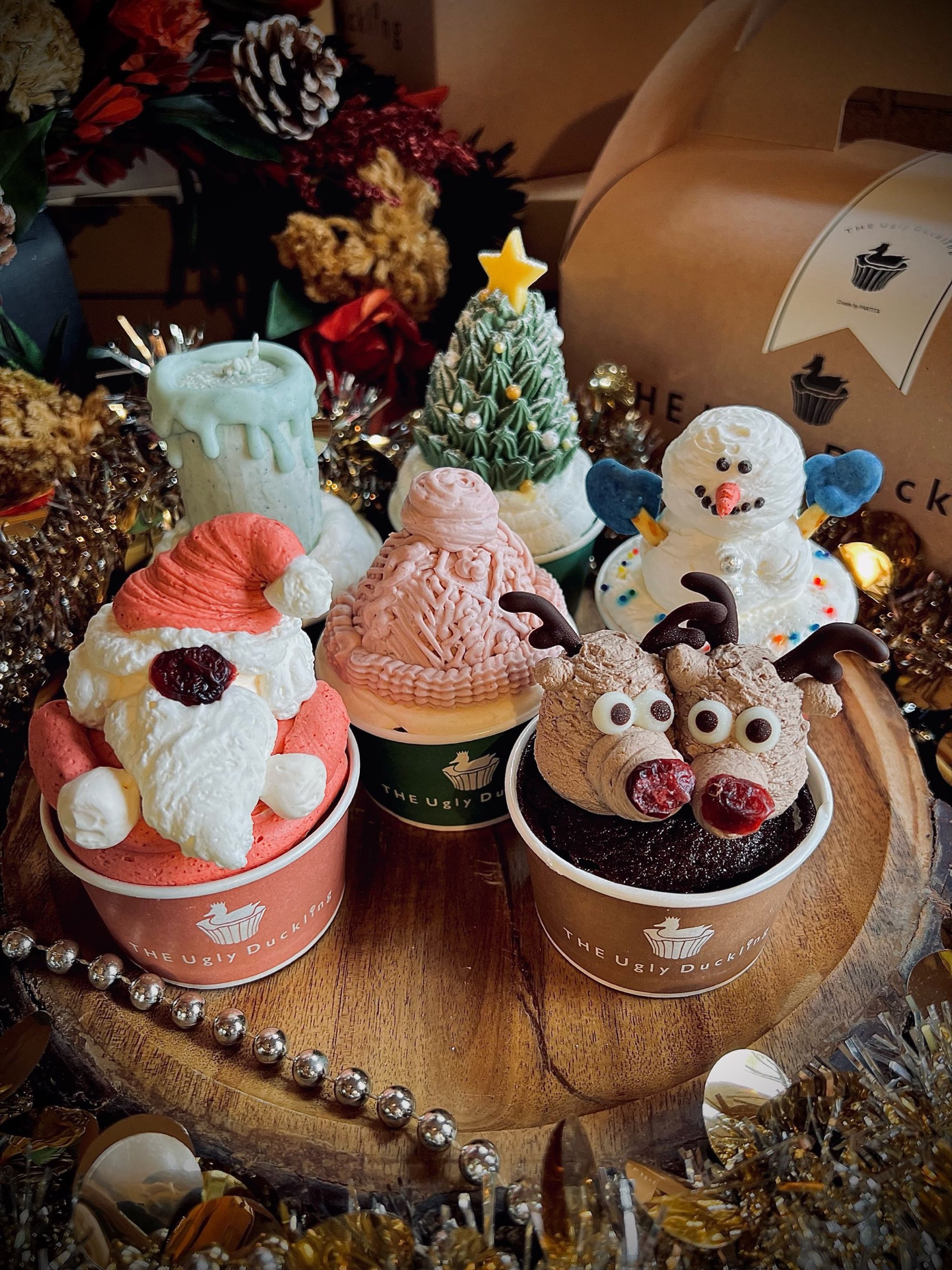 cupcake Christmas box【6cup set box】/カップケーキ6個セット クリスマス2022 2