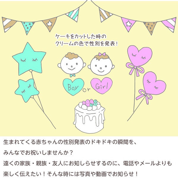 ジェンダーリビールケーキ 性別発表ケーキ 4号 タルトレット専門店ポムボヌール Cake Jp