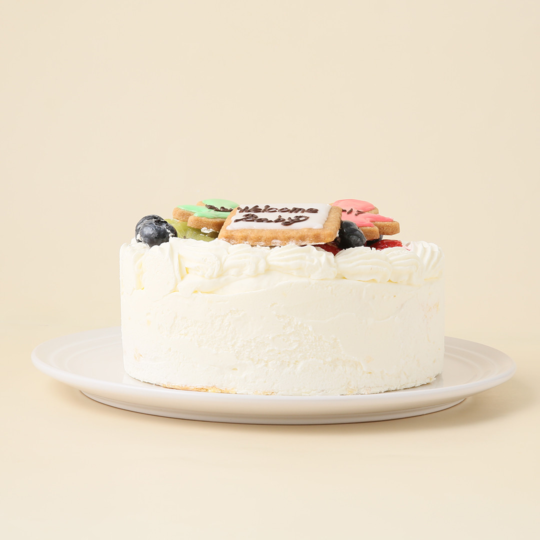 ジェンダーリビールケーキ 性別発表ケーキ 4号 タルトレット専門店ポムボヌール Cake Jp