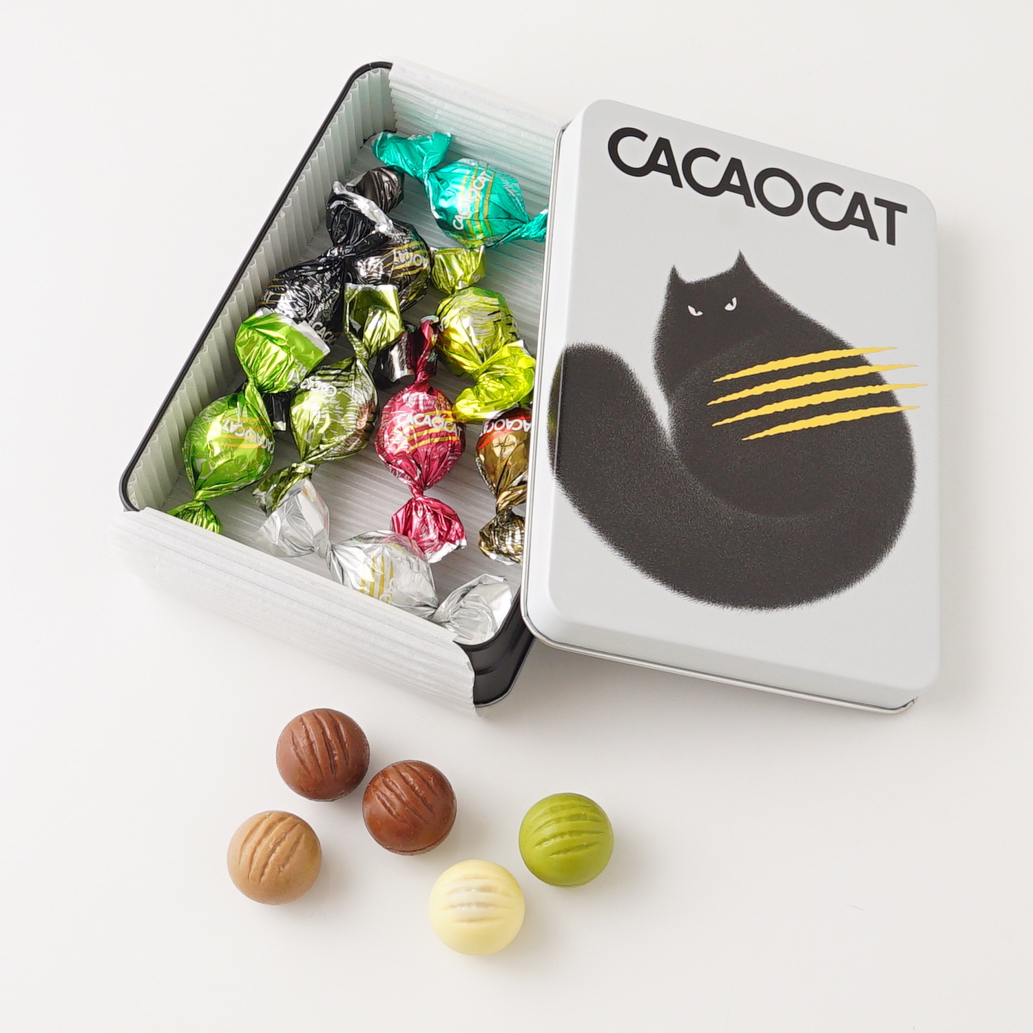 【CACAOCAT】 CACAOCAT缶 ミックス 14個入り WHITE
