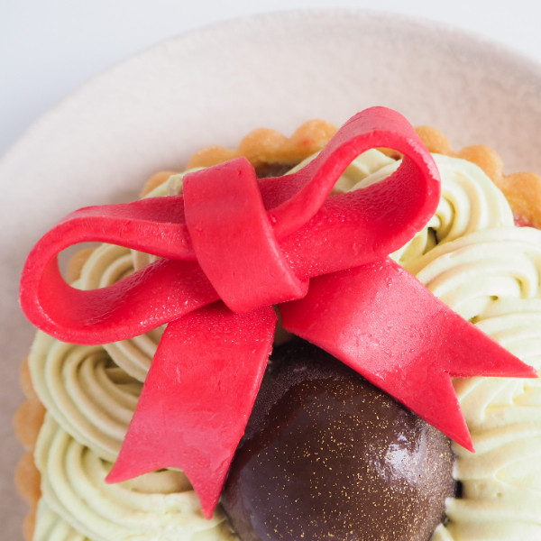 ピスタチオとチョコレートムースの濃厚クリスマスリースタルト 4号 12㎝ クリスマス2022 6