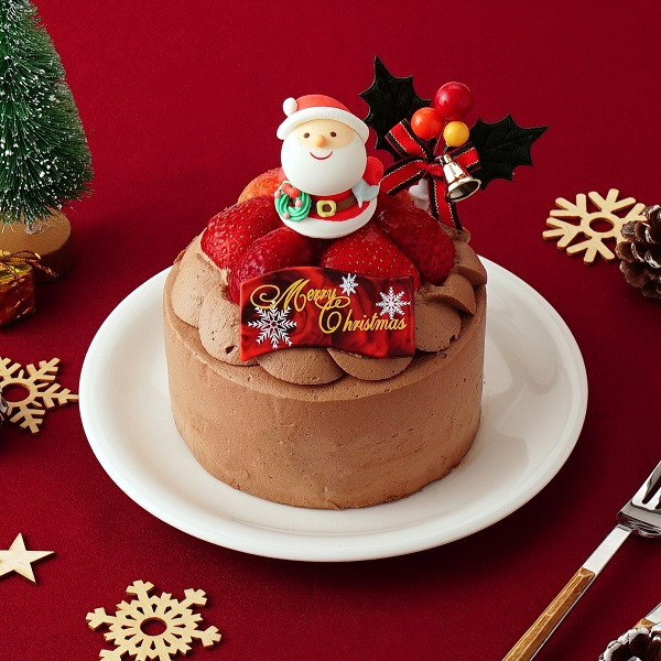 チョコ生デコレーションケーキ 4号 12cm クリスマス2023