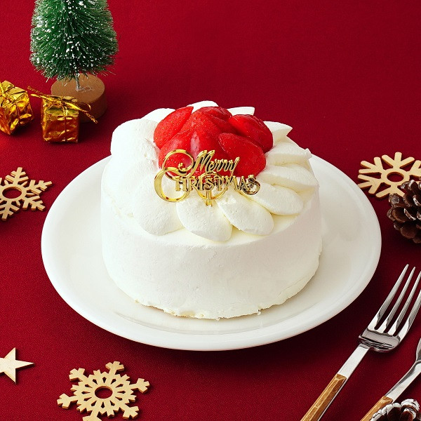  4号 【12cm】クリスマスイチゴ生デコレーションケーキ クリスマス2023