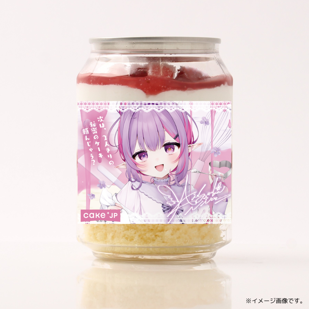 【Sweets】1位藍咲にあ オリジナルデザインver. ボイス付ケーキ缶（いちごショート味）