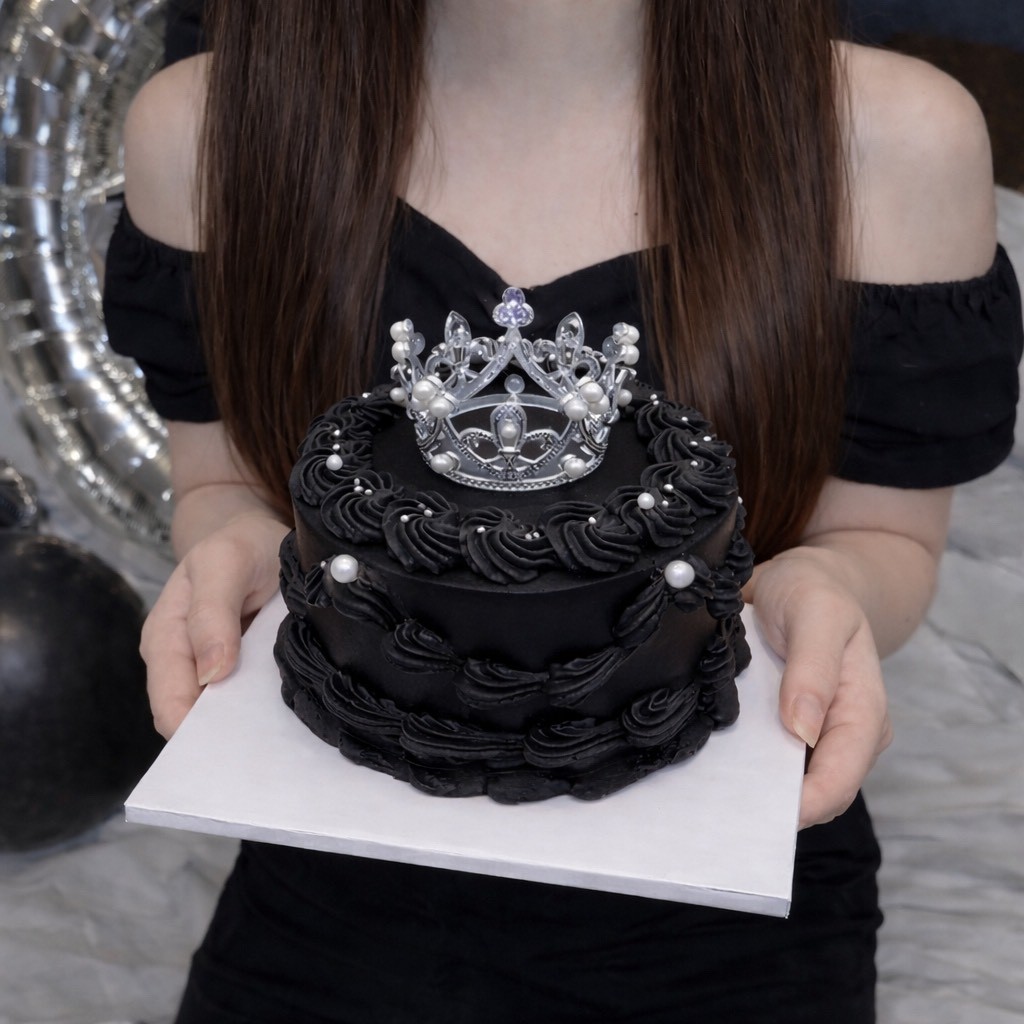 【選べる9色】ティアラケーキ｜推しカラー対応｜生誕祭・本人不在の誕生日会