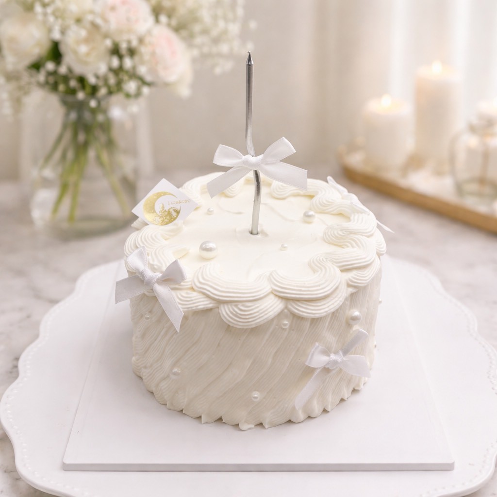 ホワイトドレスケーキ｜誕生日・記念日・推し活対応｜写真映え◎