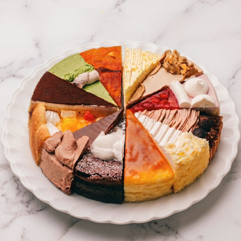 12種類の味が楽しめる 12種のケーキセット 7号 21.0cm 誕生日