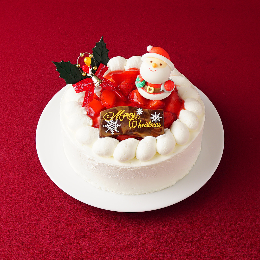 クリスマスケーキ2022 苺デコレーションケーキ 5号 15cm クリスマス2022（サンタアンジェラ）  Cake.jp