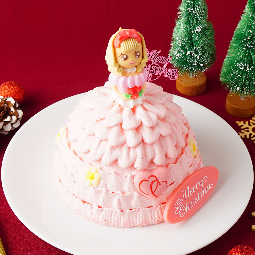 クリスマスケーキ2022 Xmas立体お姫様ケーキ プリンセスケーキクリスマスver. 5号 15cm クリスマス2022（サンタアンジェラ） |  Cake.jp