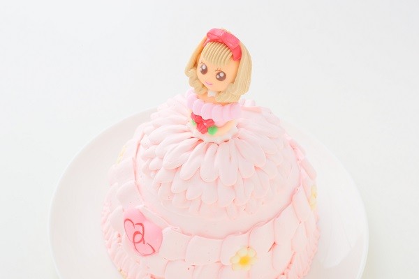 立体ケーキお姫様ケーキ（プリンセスケーキ） 5号 15cm（サンタアンジェラ） | Cake.jp