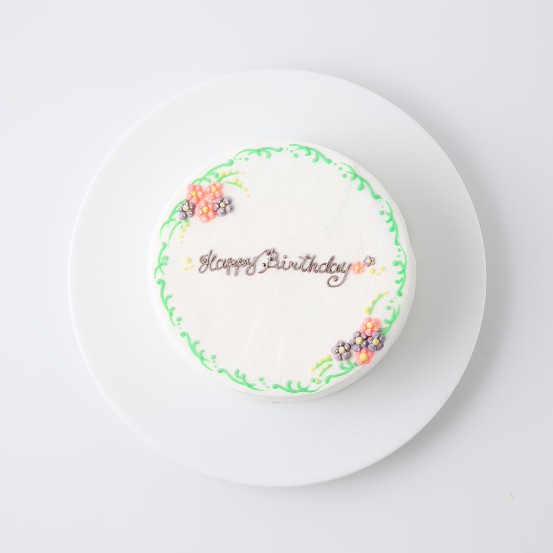 【選べる8色】【イラストケーキが人気のエルショコラ】お花のセンイルケーキ　4号 3