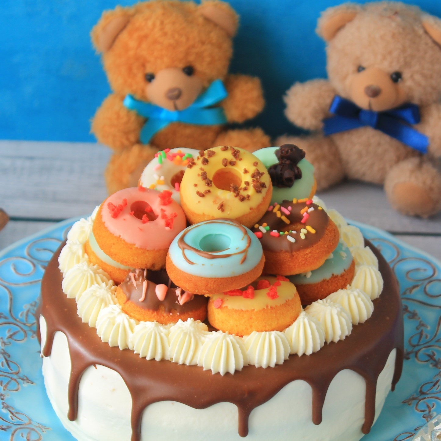 【5号】ゆめかわ☆ドーナッツケーキ