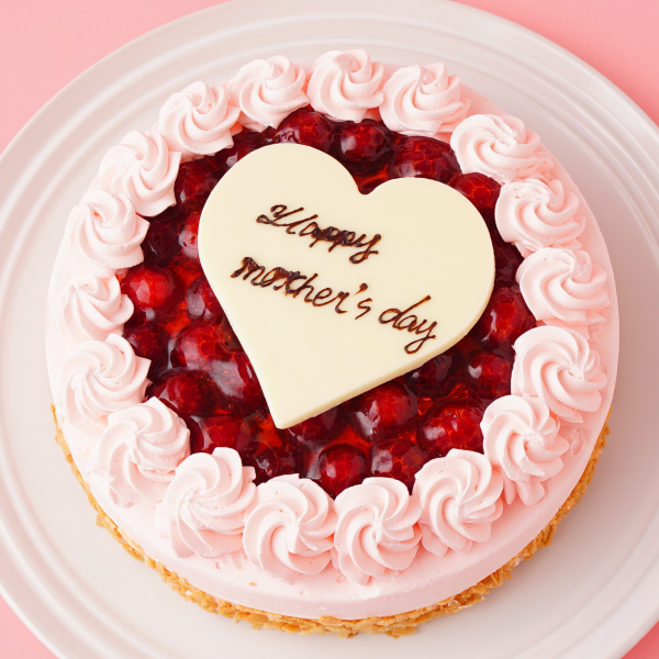 【女性の誕生日におすすめ】木苺レアチーズケーキ ピンク 5号 15cm  